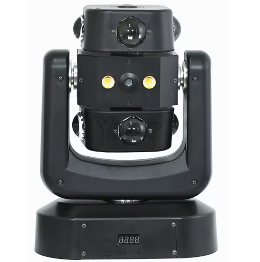 Luz De Proyeccion Elitec Cabezal Movil Efecto Arm Fire Wheel Multicolor Laser Strobe Multivoltaje 150W Negro