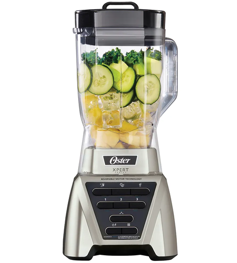 Licuadora Oster Xpert 2 Lts 3 Vel Funcion Pulso 3 Programas Vaso De Tritan Motor Reversible 1500W Plateado