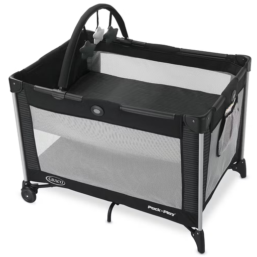 Corral Graco Pack N Play On the Go Con Moises Extraible Plegable Con Patas Y Ruedas Negro
