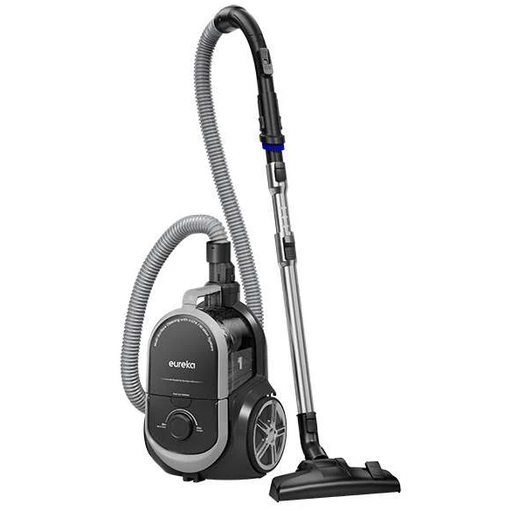 Aspiradora Eureka 2 Lts Con Filtro HEPA Rebobinador Atomatico De Cable 1000W Negro Y Gris