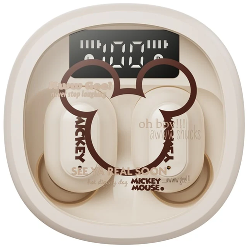 Audifonos Disney Mickey Mouse In Ear Inalambricos Inmersivos Con Bluetooth Beige