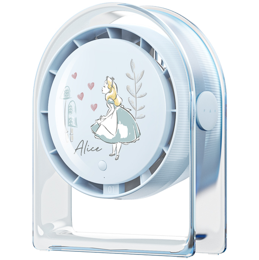 Ventilador De Mesa Disney Alicia 16X84X20 Cm 2 Vel Inclinacion Ajustable Azul