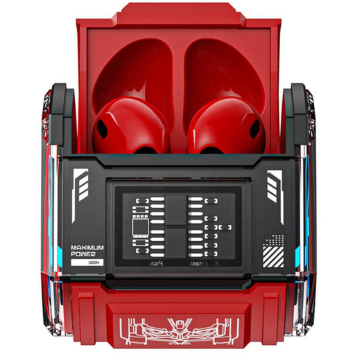 Audifonos Transformers In Ear Inalambricos Modo Dual Baja Latencia Con Bluetooth Rojo