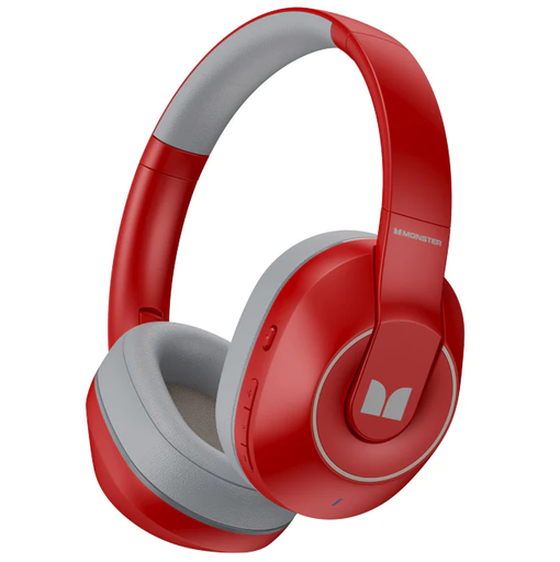 Audifonos Monster Over Ear Inalambricos Con Bluetooth Y Hifi Rojo