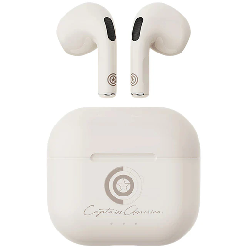 Audifonos Marvel Capitan America In Ear Inalambricos Inmersivos Con Bluetooth Beige