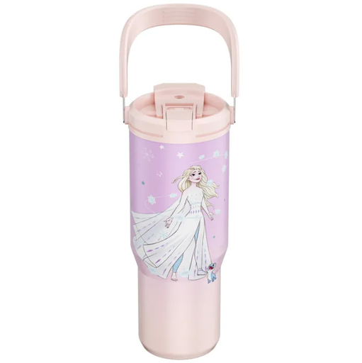 Termo Disney Elsa Con Asa 890 Ml Morado