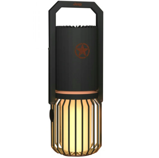 Corneta JEEP Portatil Recargable Con Bluetooth Aux Radio FM Iluminacion Multifuncional Negro