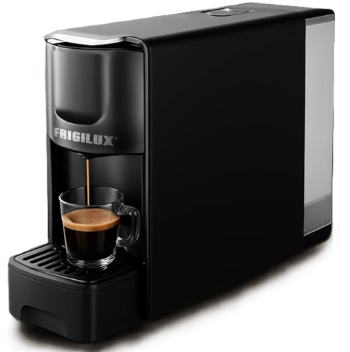 Cafetera Frigilux Individual De Capsulas Apagado Automatico Negro Y Gris