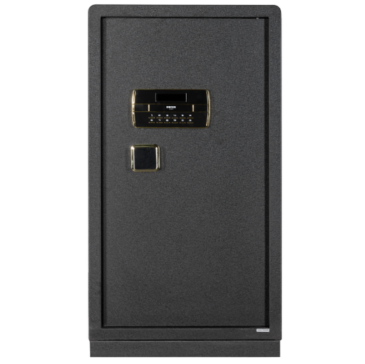 Caja Fuerte Swiss Home Digital 93x53x46 Cm Con Estante Y Cajon Negro
