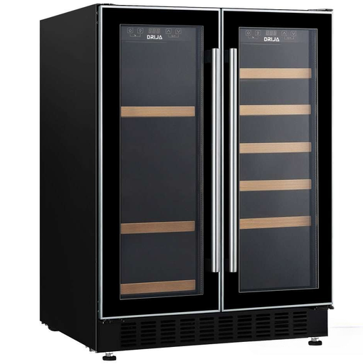 Centro De Bebidas Drija Bere 60 Cm 63 Latas/20 Botellas Doble Zona Inverter Empotrable Negro