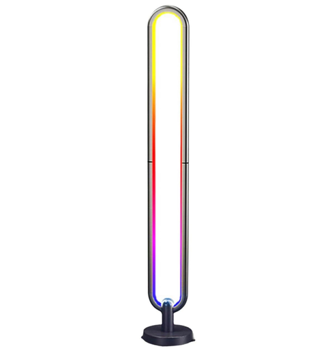 Lampara De Piso Blaupunkt LED Tecnologia RGB Sincronizacion Musical Con Control Negro