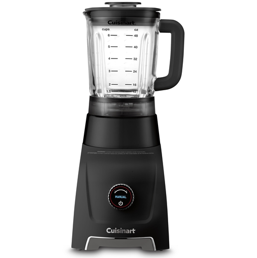 Licuadora Cuisinart Hurricane 1.4 Lts 5 Vel Vaso De Vidrio Funcion De Pulso 1HP Negro
