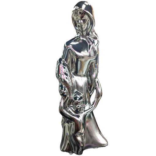 Figura Madre E Hijo Concepts 10X7X28 Cm Plateado