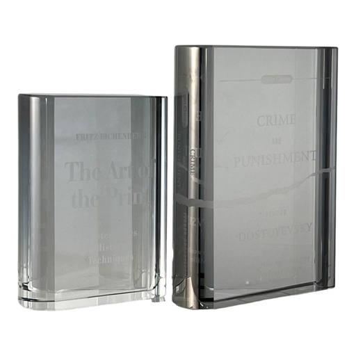 Placa de Libro de Cristal 5X14X20CM