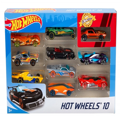 Paquete De Carros Hot Wheels Cast Basics 2 En 1 10 Carros Multicolor