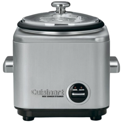 Olla Arrocera Cuisinart 4 Tazas Antiadherente Funcion De Mantener Caliente Con Bandeja Integrada Acero