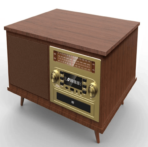 Tocadisco Nostalgia Bluetooth 7 en 1 Marron