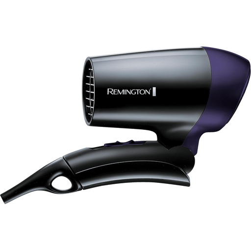 Secador De Cabello Conair Compacto Portatil Pleglable 1400W Negro Y Morado