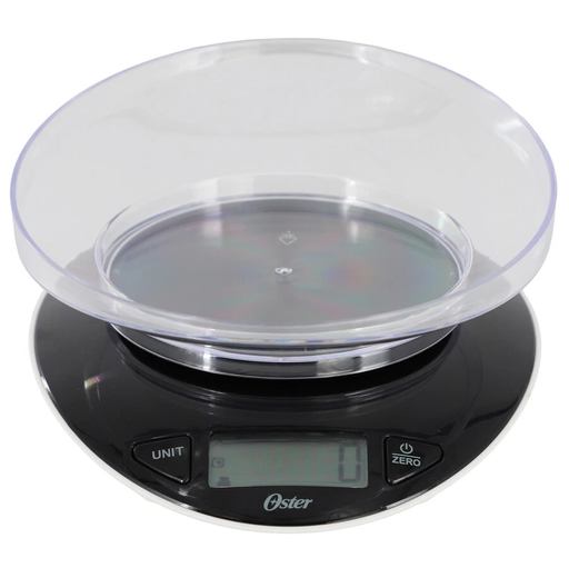 Balanza De Alimentos Oster Lydell 5 Kg Con Bowl Negro