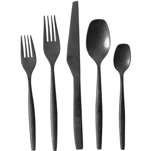 Juego De Cubiertos Bloomhouse Two Time Oprahs 20 Pzas Con Bandeja Madera Marron