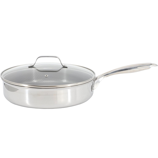 Sarten Oster Modessa 4.2 Lts Con Tapa Interior Grabado Antiadherente De Induccion Acero