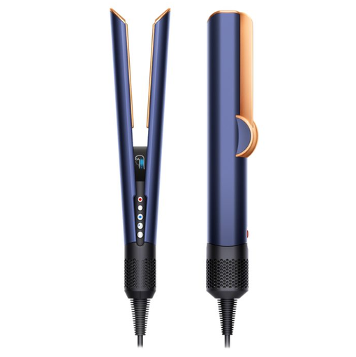 Plancha Secador De Cabello Dyson Airstrait Alisado De Mojado A Seco Con Estuche Azul Y Cobre