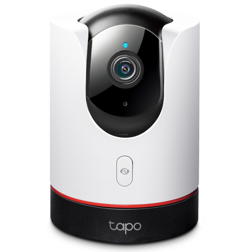 Camara De Seguridad Tapo Smart 360° Modo Infrarrojo Invisible y Deteccion IA Y Control Por Voz Blanco y Negro