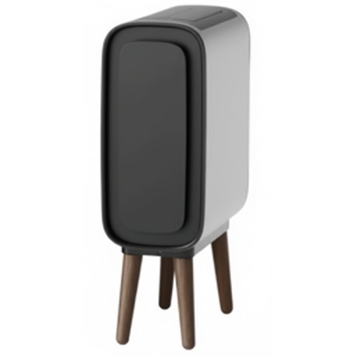 Papelera Swiss Home 15 Lts Con Tapa Sensor De Apertura Y Patas Acero Y Negro