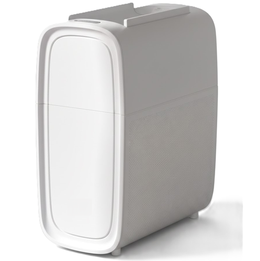 Papelera Swiss Home 12 Lts Rectangular Apertura Lateral Con Tapa Sensor De Apertura Y Autosuccion De Bolsa Blanco 