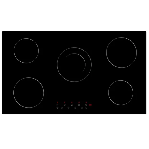 Tope Electrico 90 Cm Tecnolam Control Tactil Vitroceramica Negro