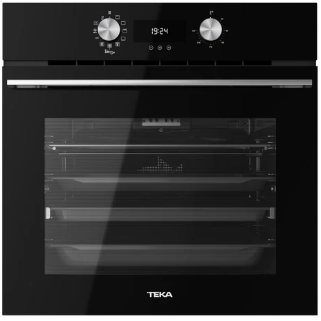 Horno Electrico 60 Cm Teka Multifuncion Surround Temp Conveccion Con Freidora De Aire Negro