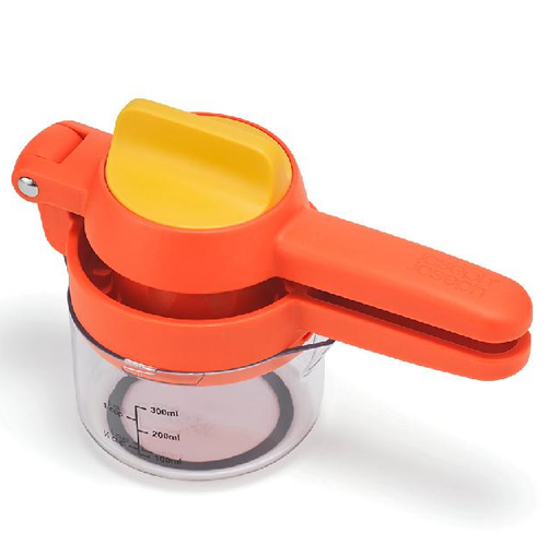 Exprimidor De Citricos Joseph Joseph JuiceMax Plus Doble Accion Con Recipiente 300 Ml Naranja Y Amrillo