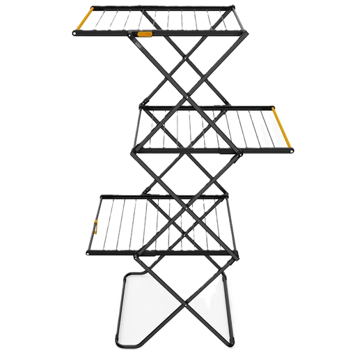 Tendedero Joseph Joseph AirFrame Max Parrillado 3 Niveles Plegable Y Expandible Negro