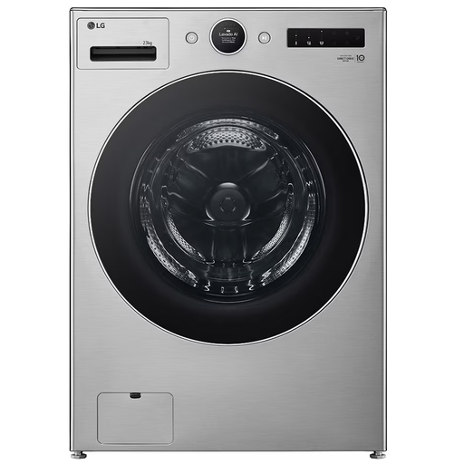 Lavadora Automatica 23 Kg LG Smart AI Carga Frontal Inverter TurboWash 360° Plateado