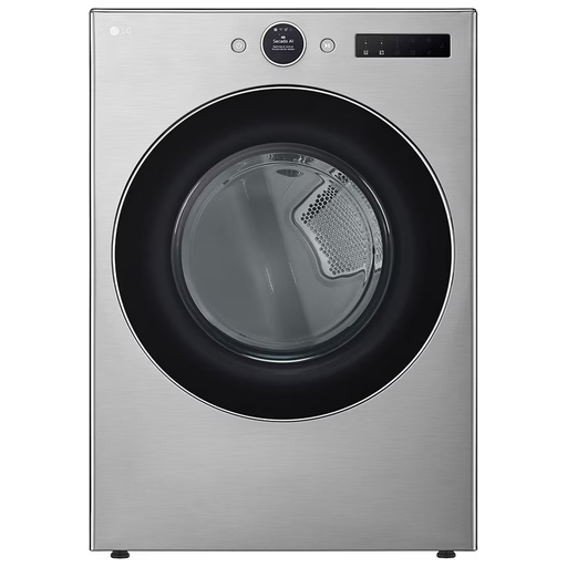 Secadora 23 Kg LG Smart Carga Frontal TurboSteam Steam Fresh Y Sensor Dry Acero Gris