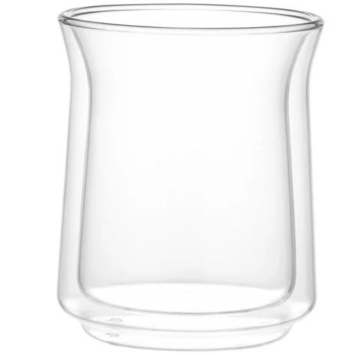 Juego De Vasos Soho 2 Pzas 396 Ml Doble Pared De Vidrio Transparente