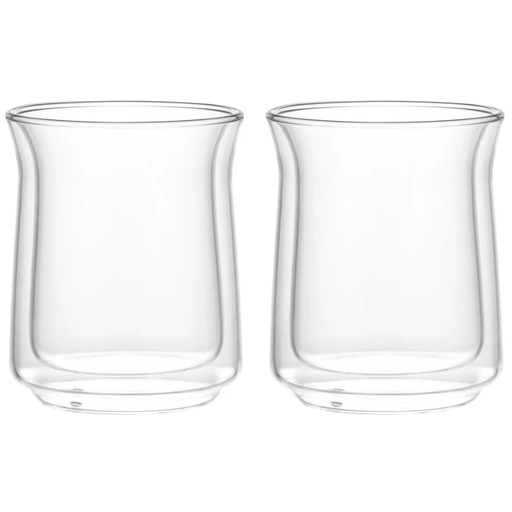 Juego De Vasos Soho 2 Pzas 200 Ml Doble Pared De Vidrio Transparente