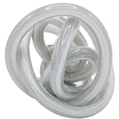 Figura Nudo Concepts 10X10X10 Cm De Vidrio Gris