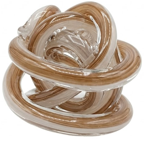 Figura Nudo Concepts 10X10X10 Cm De Vidrio Marron