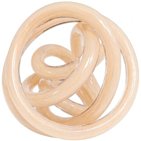 Figura Nudo Concepts 15X15X15 Cm De Vidrio Naranja Claro