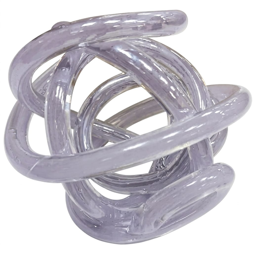 Figura Nudo Concepts 15X15X15 Cm De Vidrio Morado Lila