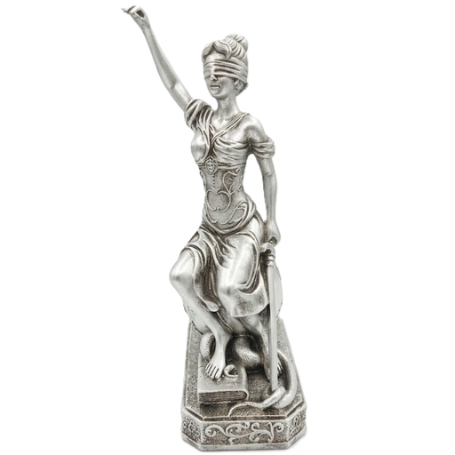 Figura Diosa De La Justicia Concepts 20X19X37 Cm Plateado