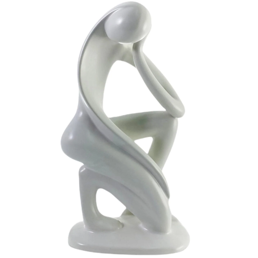 Figura Abstracta Pensador Concepts 15X8.5X23.5 Cm Blanco