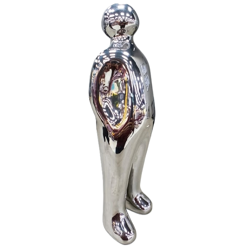 Figura Humana Concepts 11X9.50X36.80 Cm Plateado