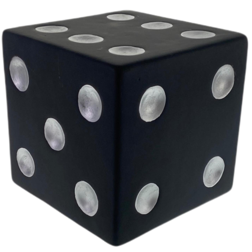 Figura Dado Decorativo Concepts 15X15X15 Cm Negro