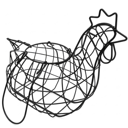 Organizador Para Huevos Life Art Metalico 28X15.5X24.5 Cm Negro