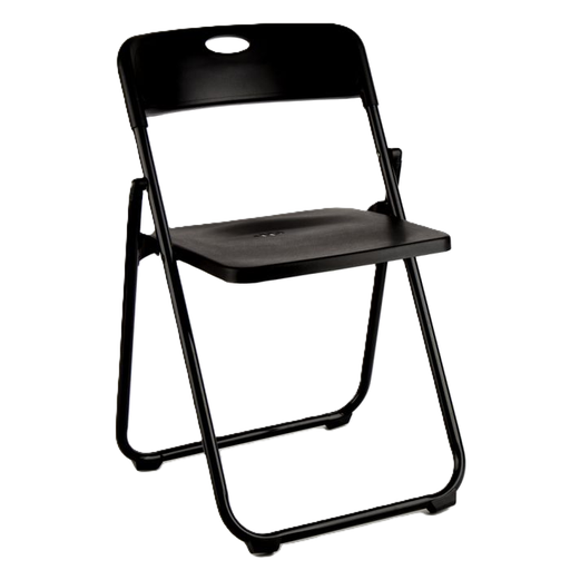 Silla Plegable Ideal Furniture 42X38X77 Cm Negro Y Gris