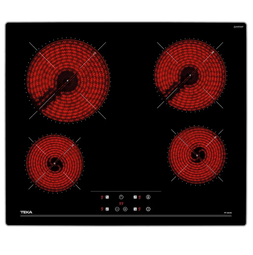 Tope Electrico 24" Teka Control Tactil Bloqueo De Seguridad Vitroceramica Negro