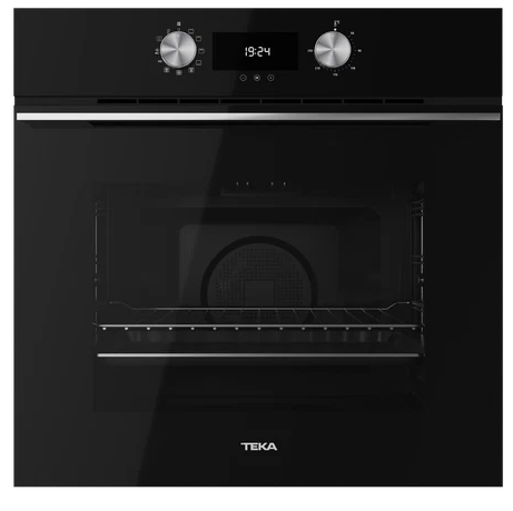 Horno Microondas Empotrable 2.6 Pies Teka Multifuncion 60 Cm De Conveccion 5 Funciones Grill Y Perillas Negro