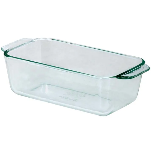 Bandeja Para Hornear Pyrex 1.4 Lts Rectangular De Vidrio Transparente